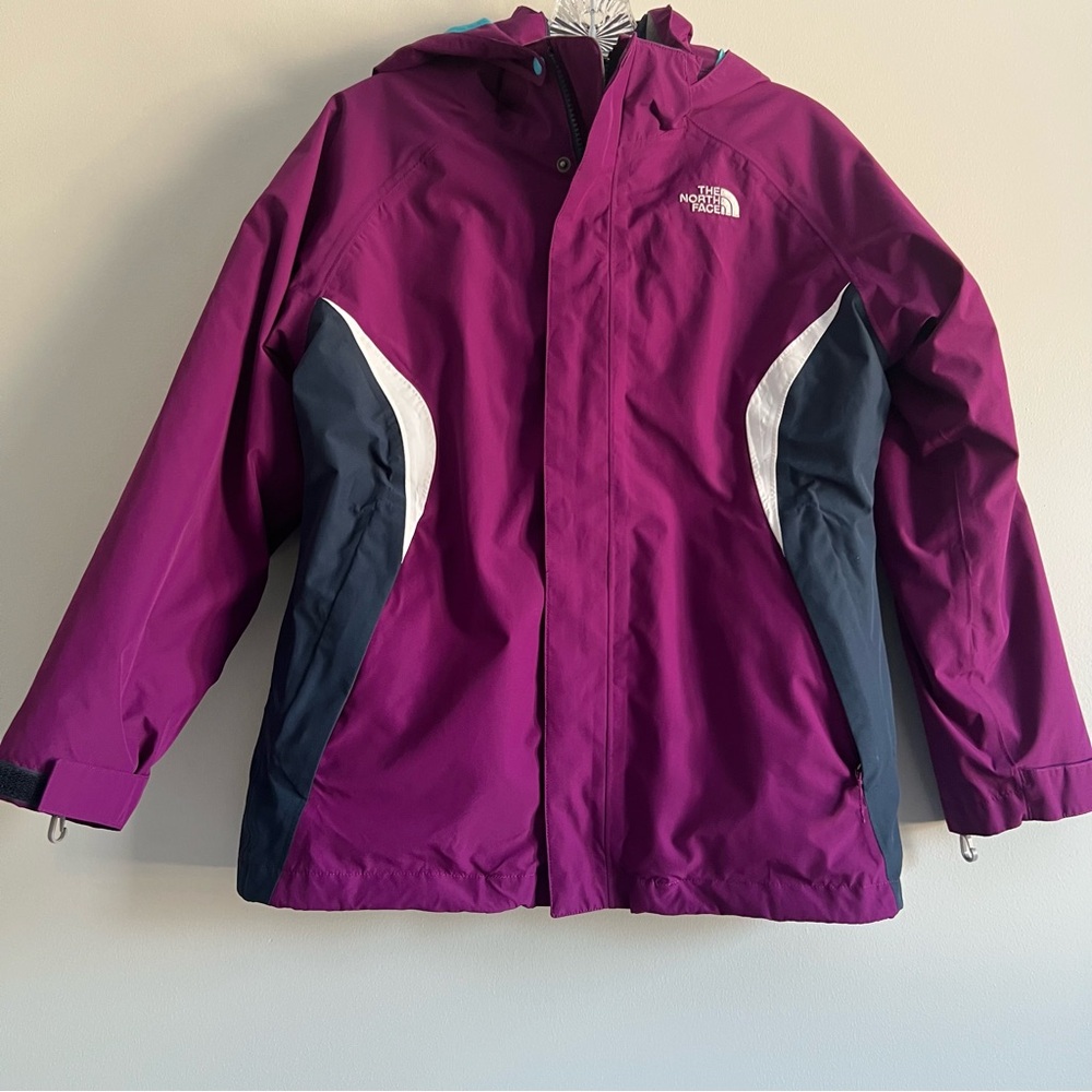 The North Face Kids' Magenta and Blue 3-1 Triclimate